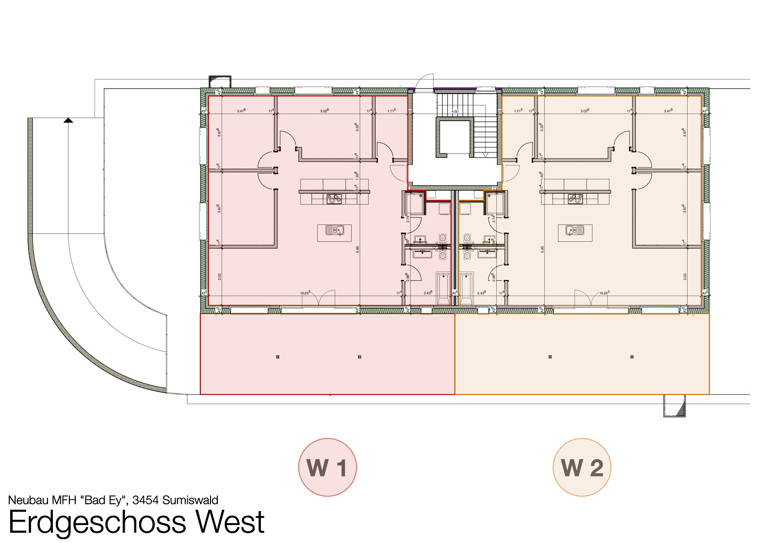 4½ Zimmer Wohnungen Erdgeschoss West (2)